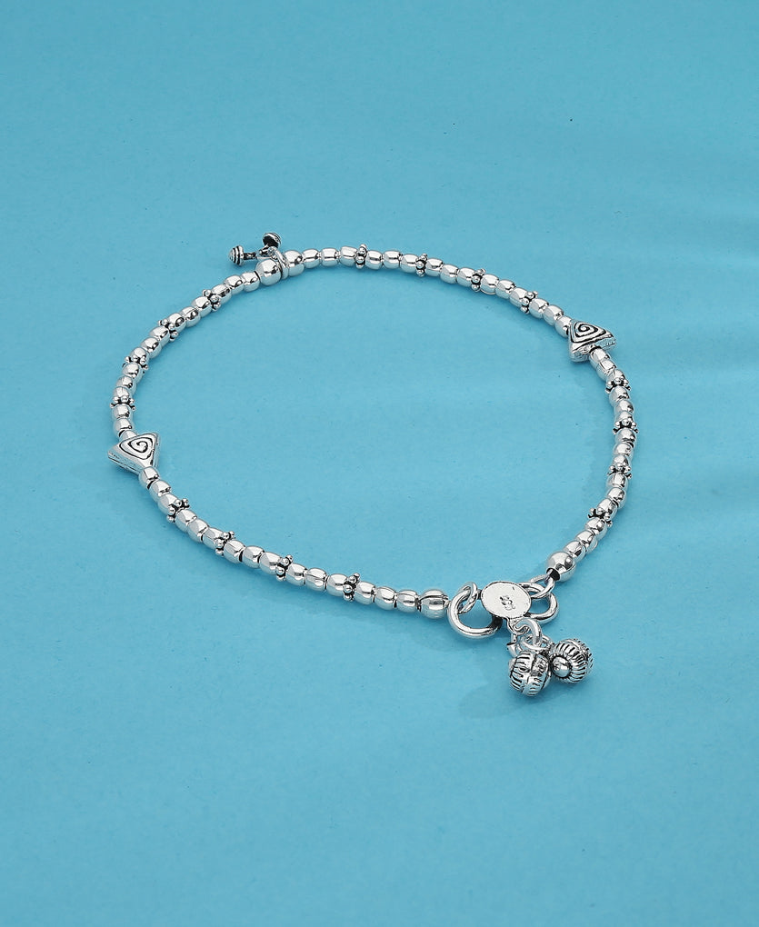 Triangle Silver Anklet