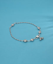 Magical Flora Silver Anklet