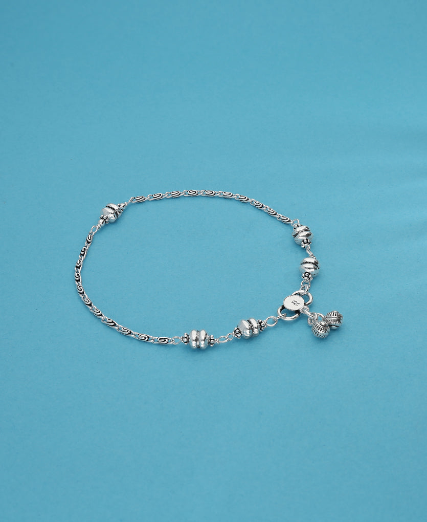 Fork Silver Anklet