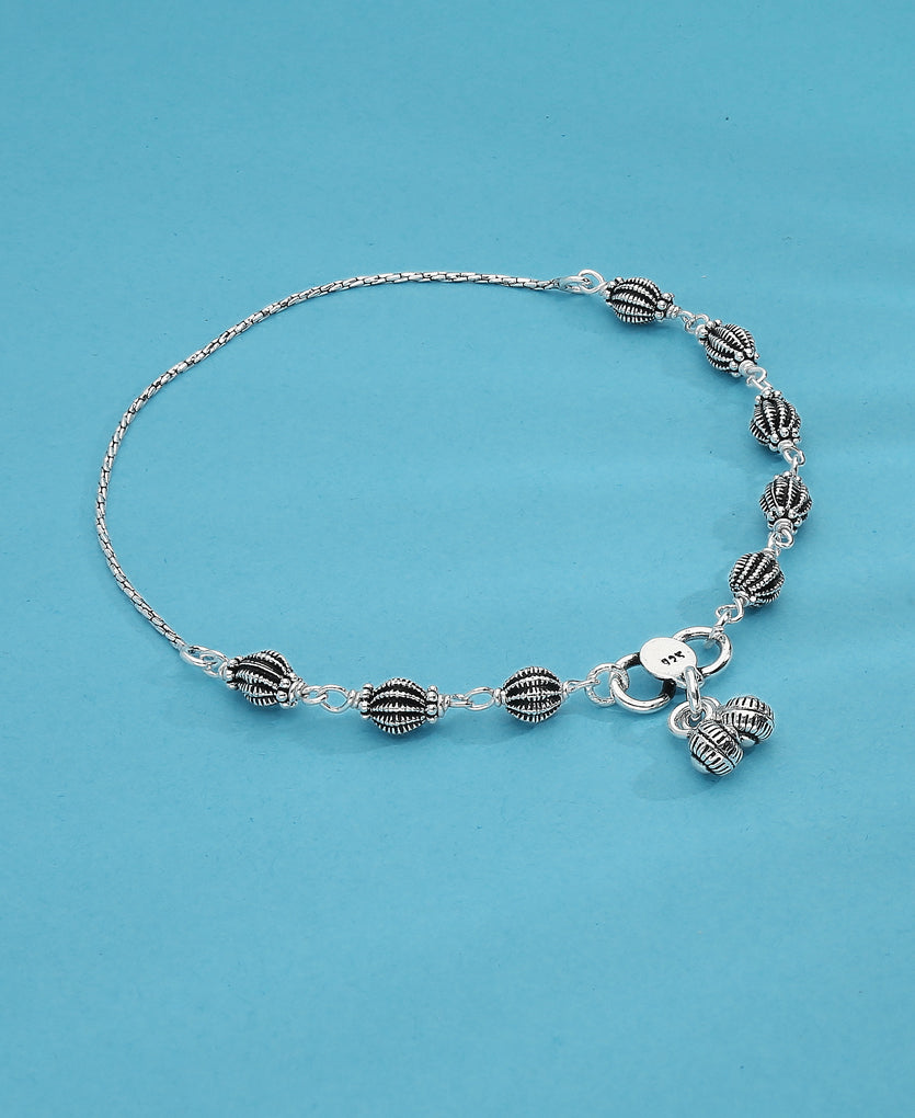 Buckle Silver Anklet