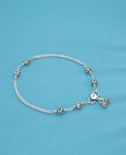 Knotted Silver Anklet