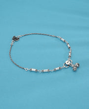 Canal Silver Anklet