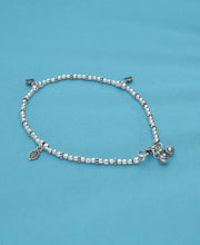 Leafy Silver Anklet