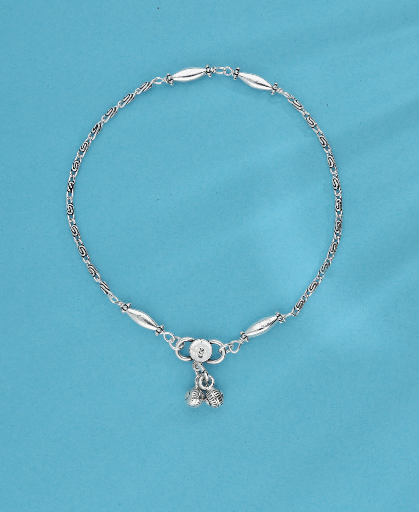 Avenue Silver Anklet