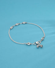 Rosary Silver Anklet