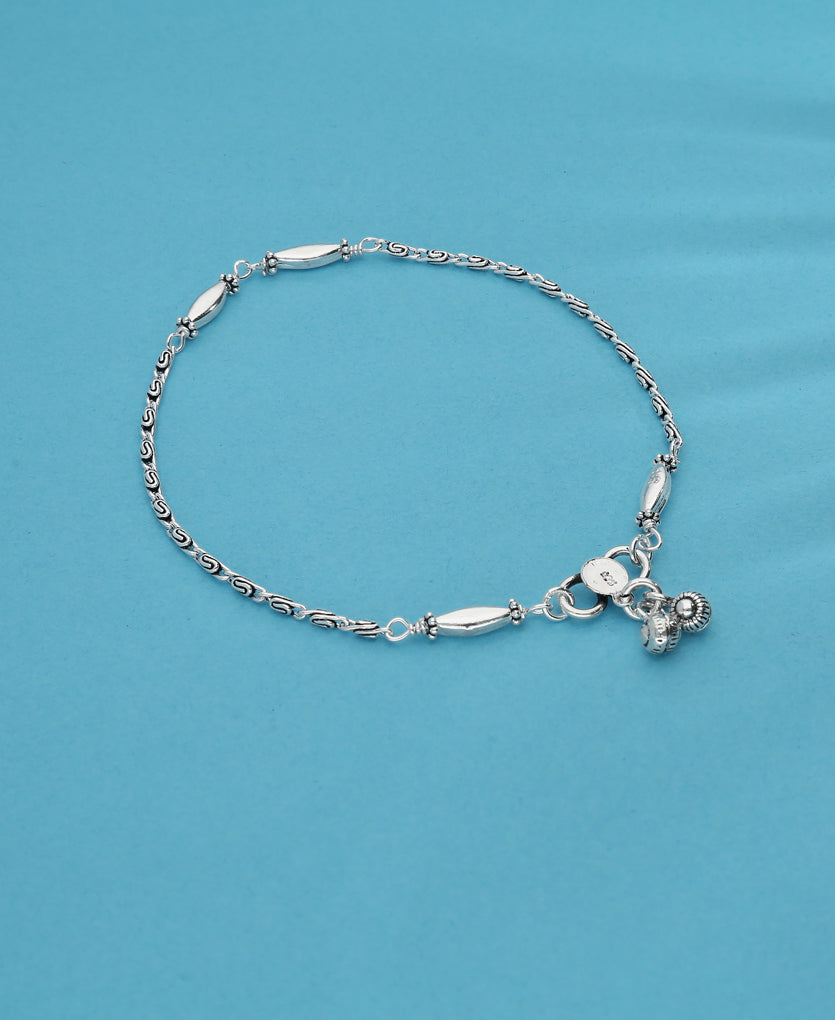 Fetters Silver Anklet