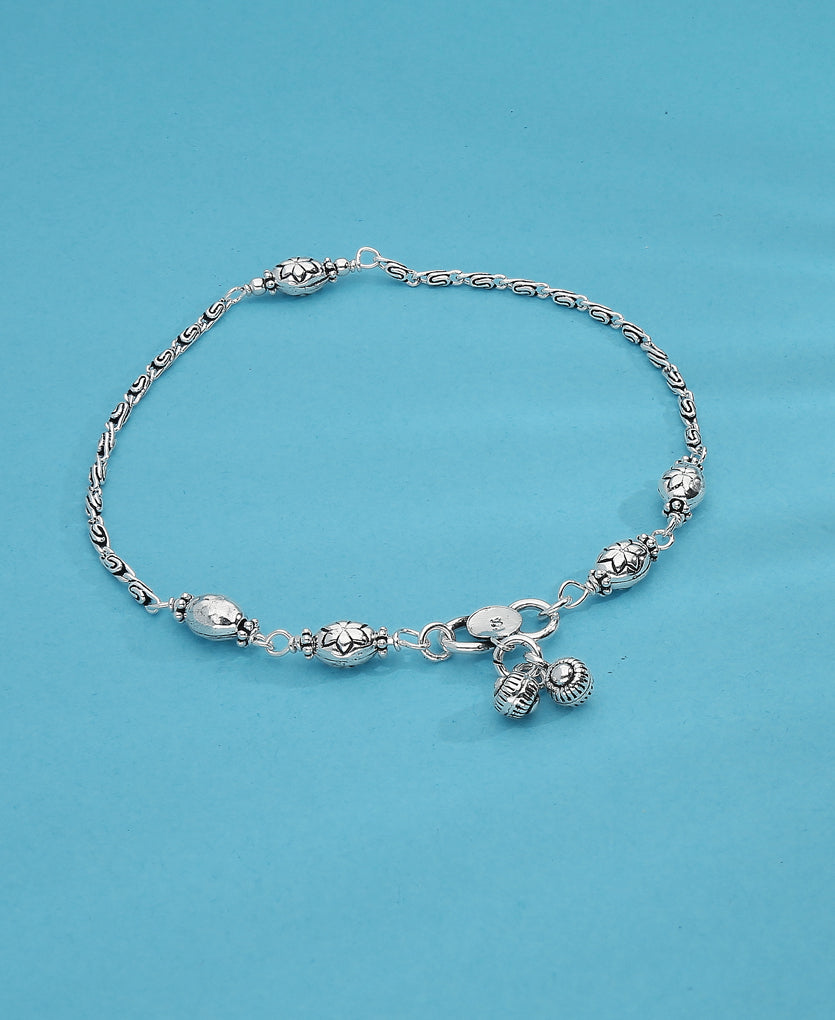 Carcanet Silver Anklet