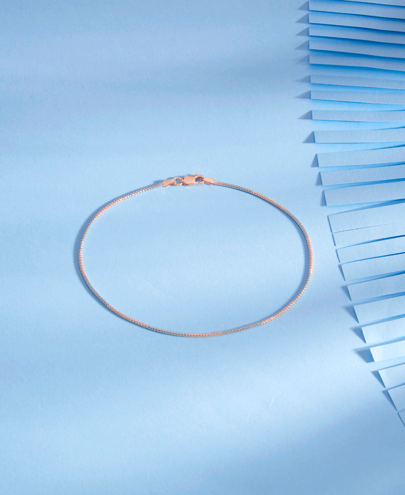 Minimalist Trendy Silver Anklet