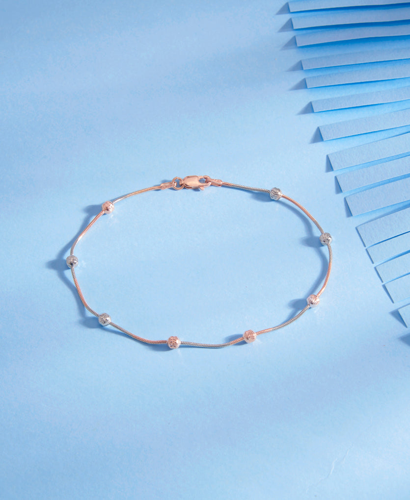 Lobster Charm Silver Anklet