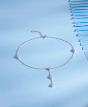 Whispering Breeze Chain Silver Anklet