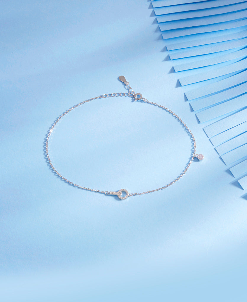 Astral Infusion Silver Anklet