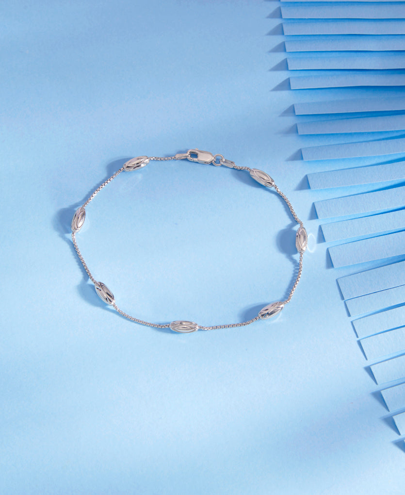 Vintage Cascade Silver Anklet