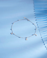 Twinkle Moon Star Silver Anklet