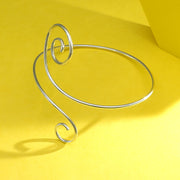 Coil Charm 916 Silver Anklet For Woman