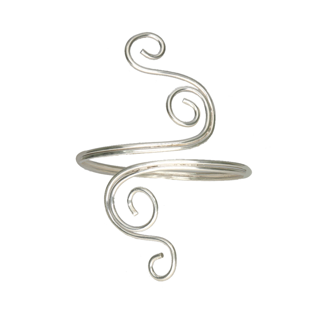 Spire Wrap 916 Silver Anklet For Woman