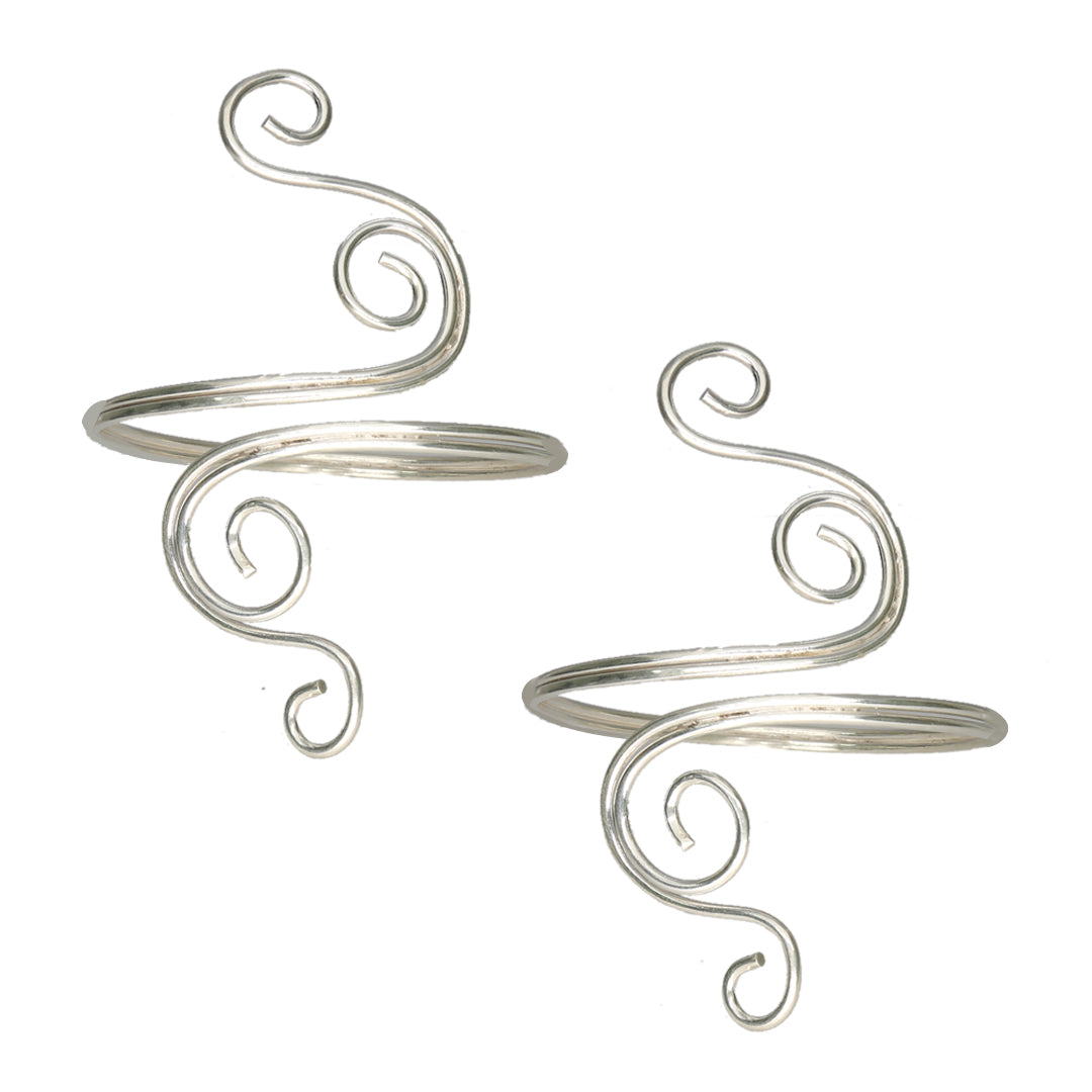 Spire Wrap 916 Silver Anklet For Woman