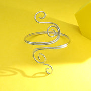 Spire Wrap 916 Silver Anklet For Woman