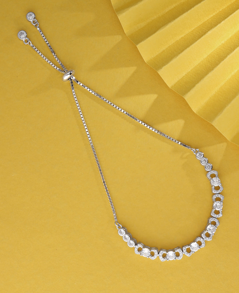 Crossbow Shine Silver Bracelet