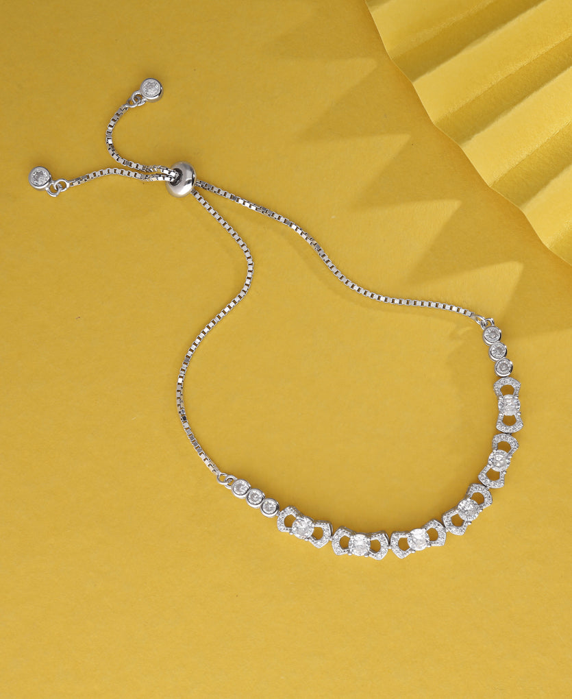 Crossbow Shine Silver Bracelet
