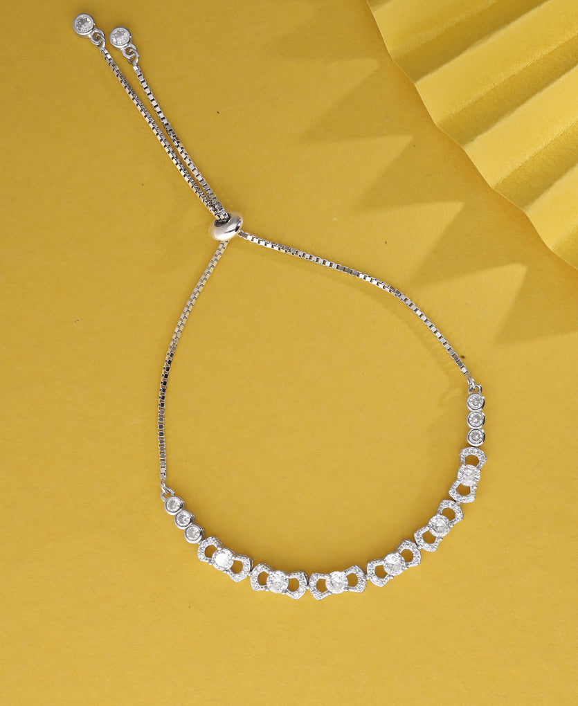 Crossbow Shine Silver Bracelet