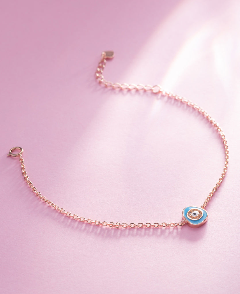Elegant Evil Eye Pendent Bracelet