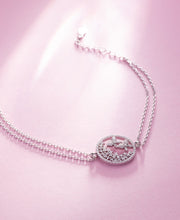 Butterfly In Fairy Word Silver Bracelet