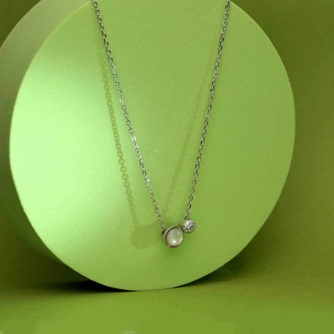 Moon Shine Silver Necklace