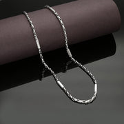 Links and Resolve Mens Silver Chain