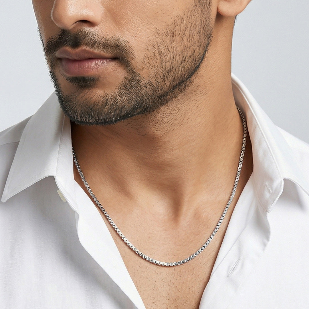 Urban Edge Men's Silver Chain