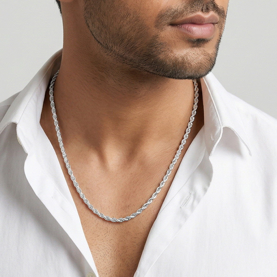 Pulse Link Men's Silver Chain