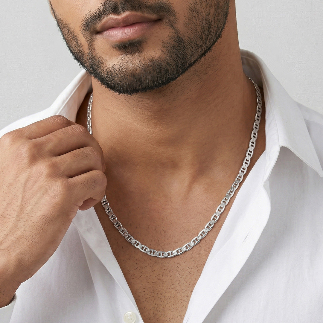 Core Link Men's Silver Chain
