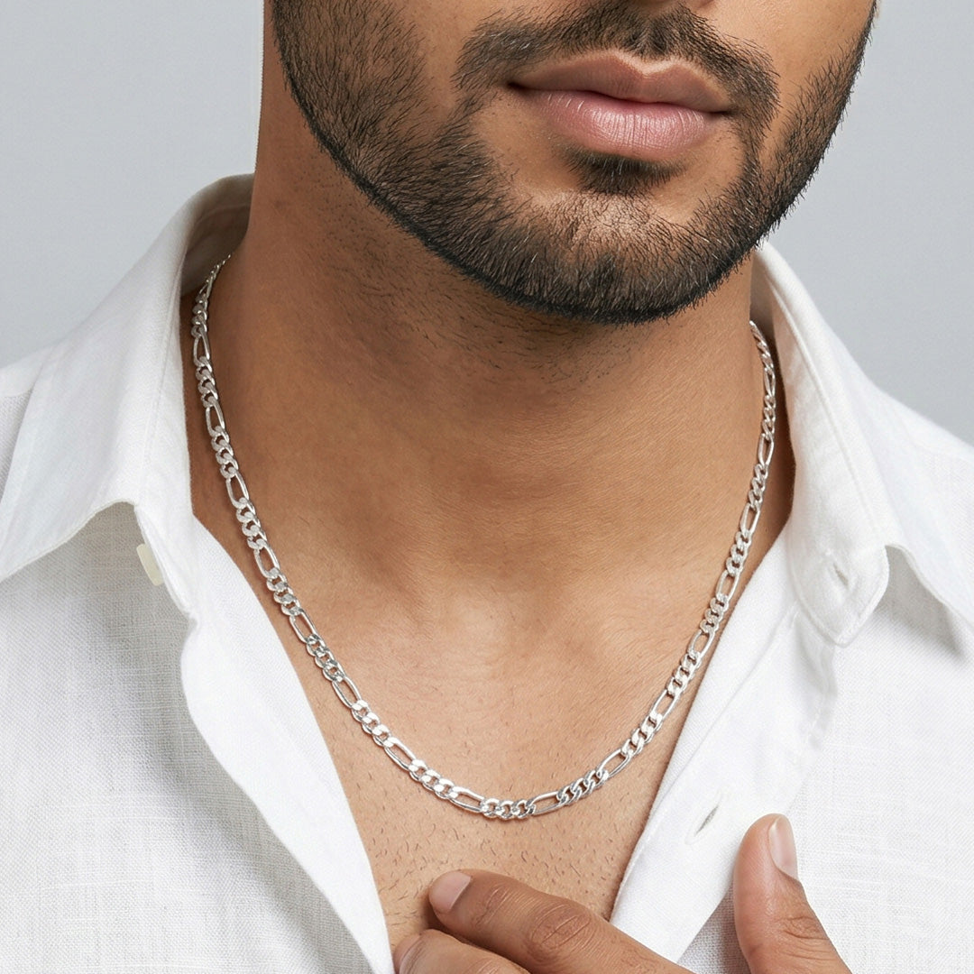 Core Edge Men's Silver Chain