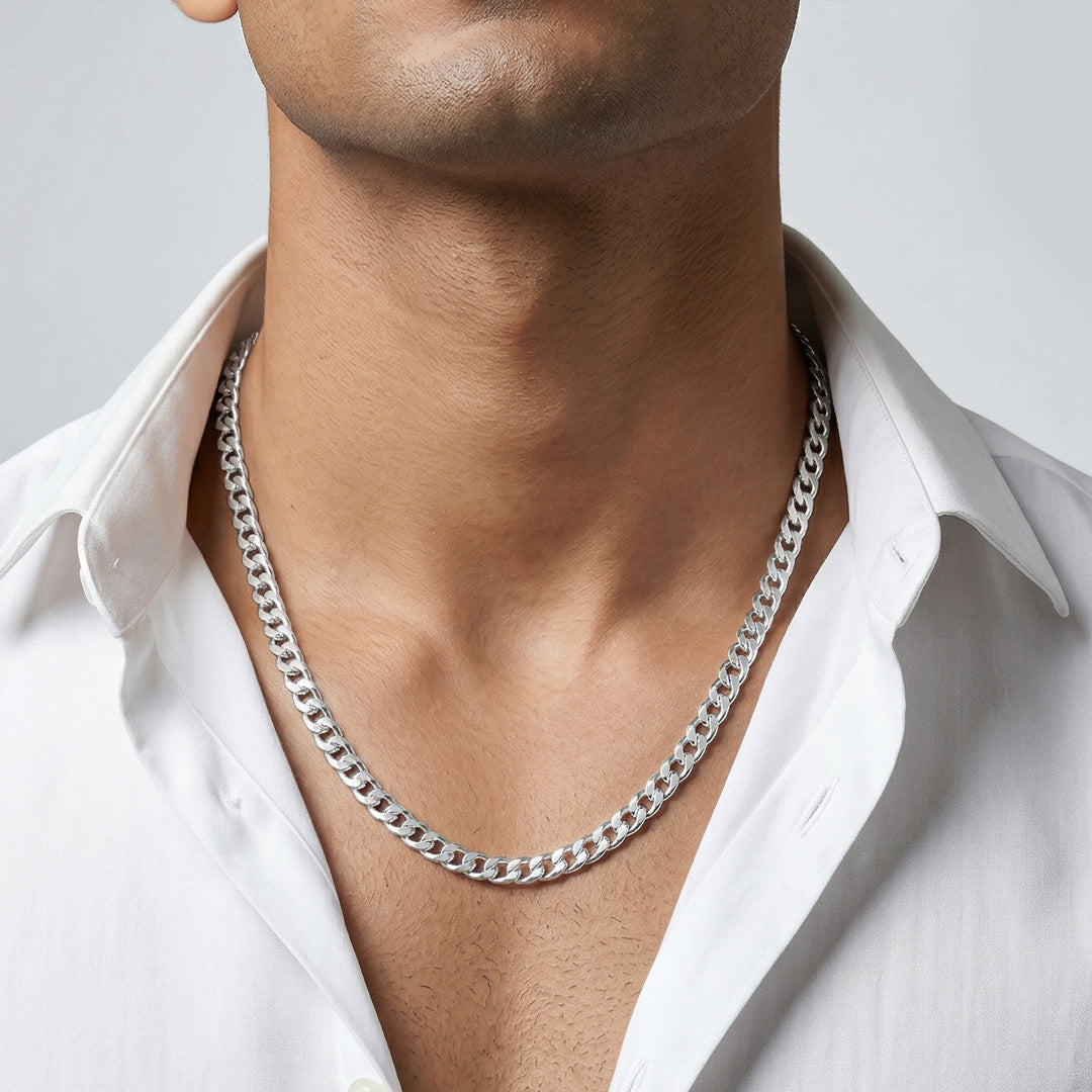Orbit Loop Men's Silver Chain
