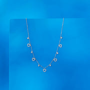 Heart Grace Silver Charm Necklace