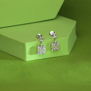 Pure Squares Silver Drops & Dangler Earrings