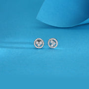 Pure Heart Silver Stud Earrings
