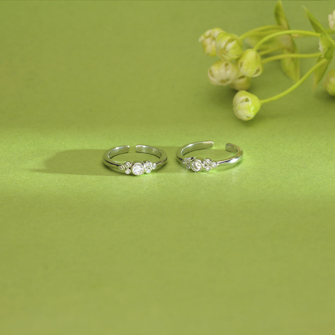 Classic Traditional Silver Jodvi