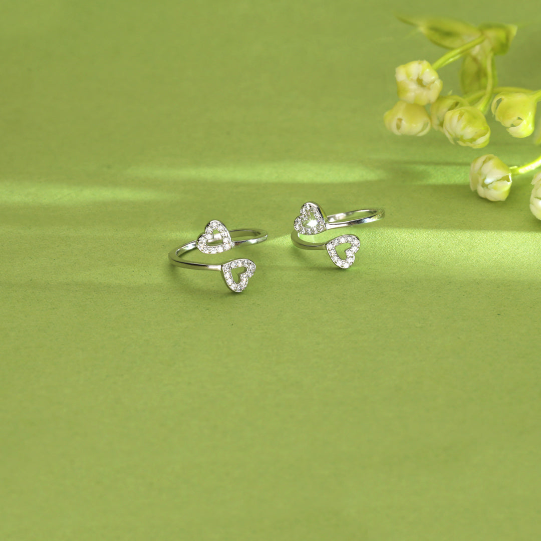 Twin Hearts Silver Jodvi