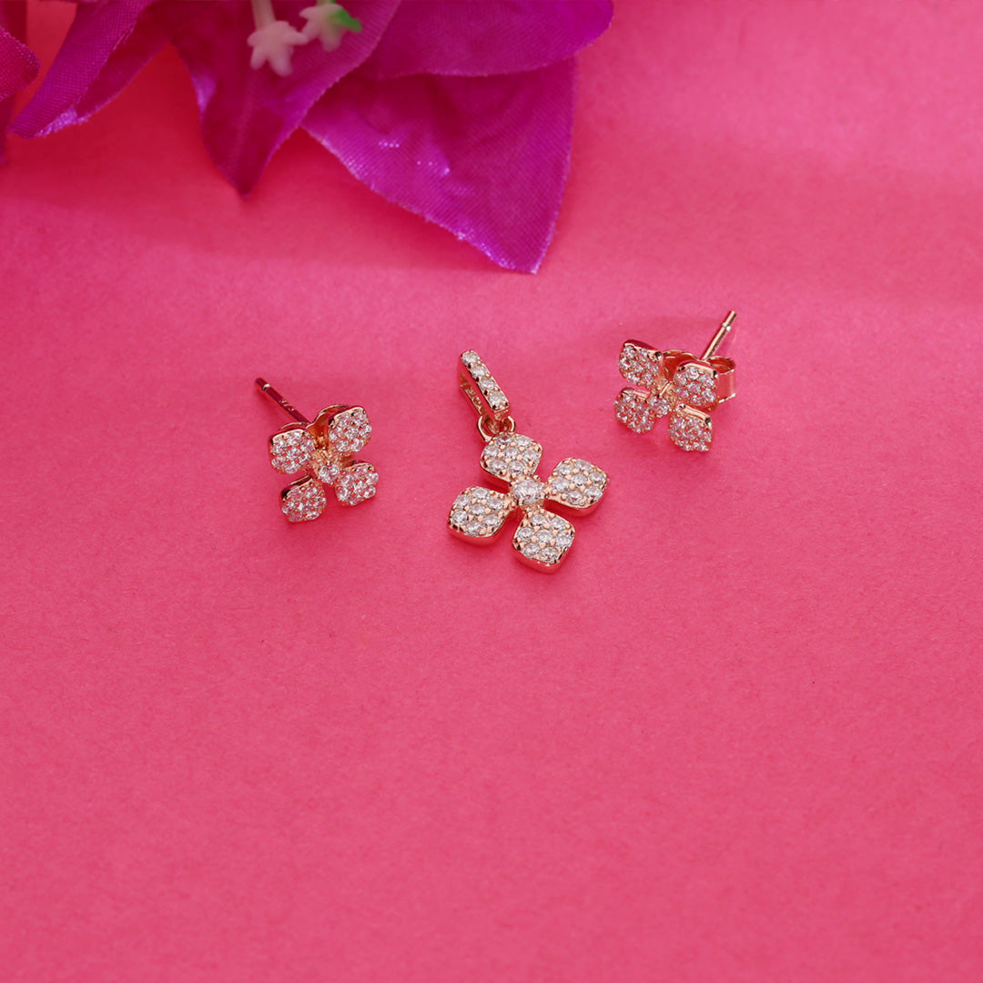 Nova Glow Silver Pendant Set