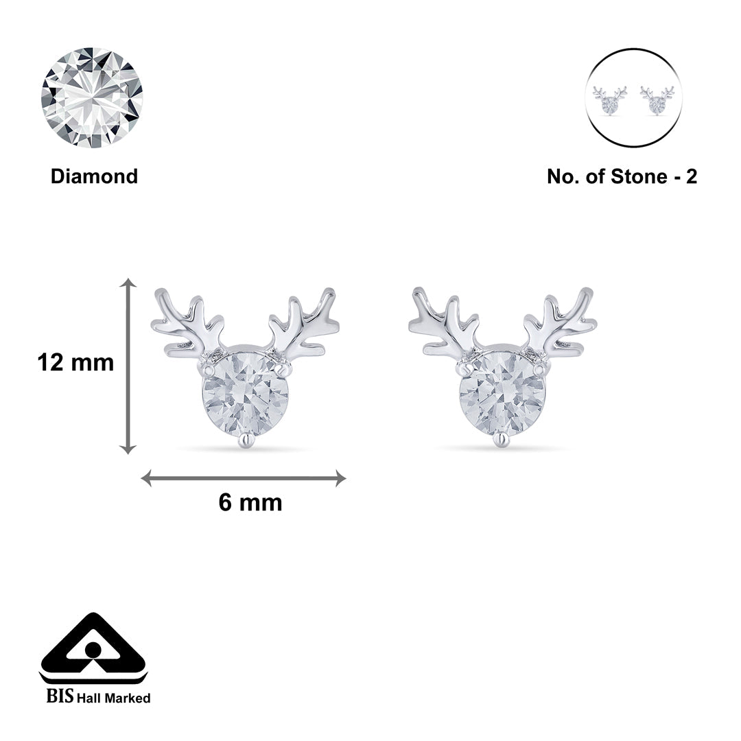 Pixie Shine Silver Stud Earrings