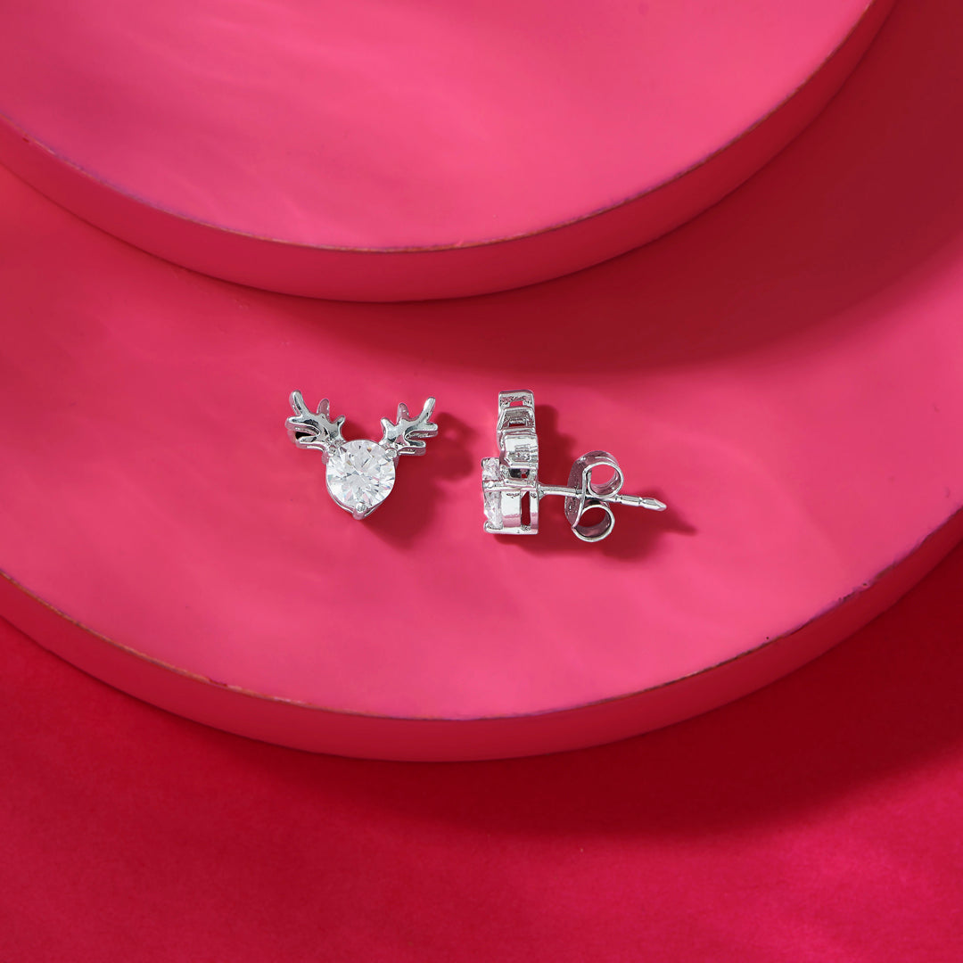 Pixie Shine Silver Stud Earrings