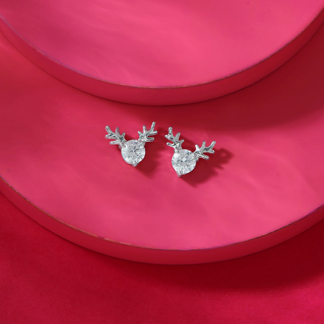 Pixie Shine Silver Stud Earrings