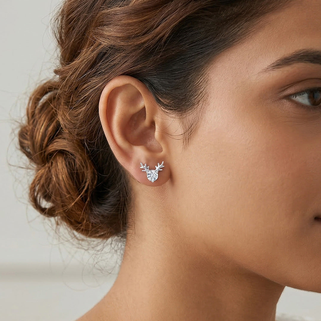 Pixie Shine Silver Stud Earrings