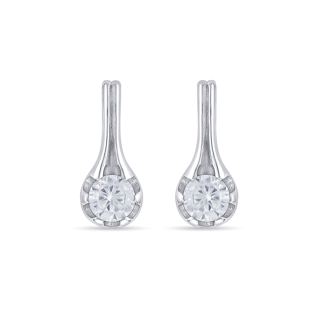 Urban Dew Silver Stud Earrings