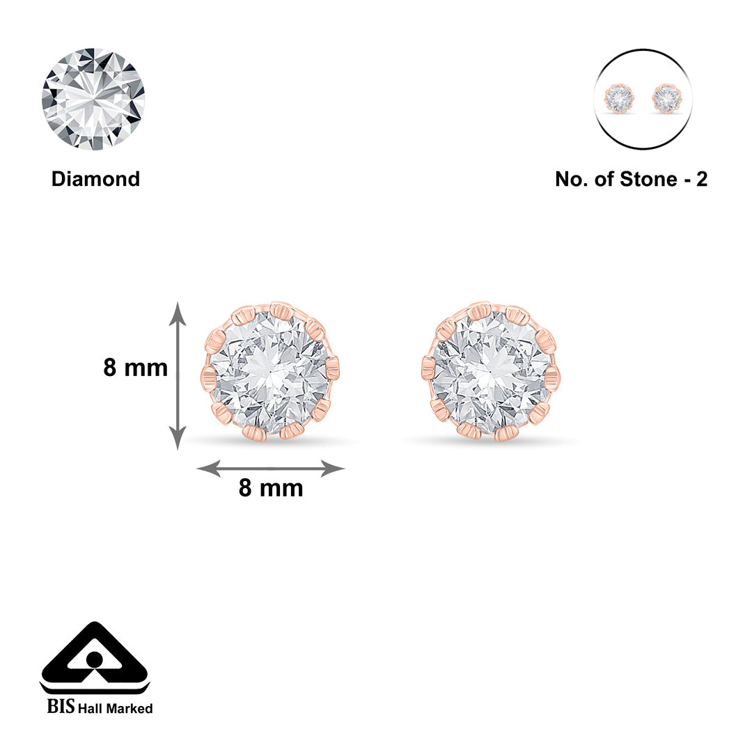 Starlight Celeste Silver Stud Earrings