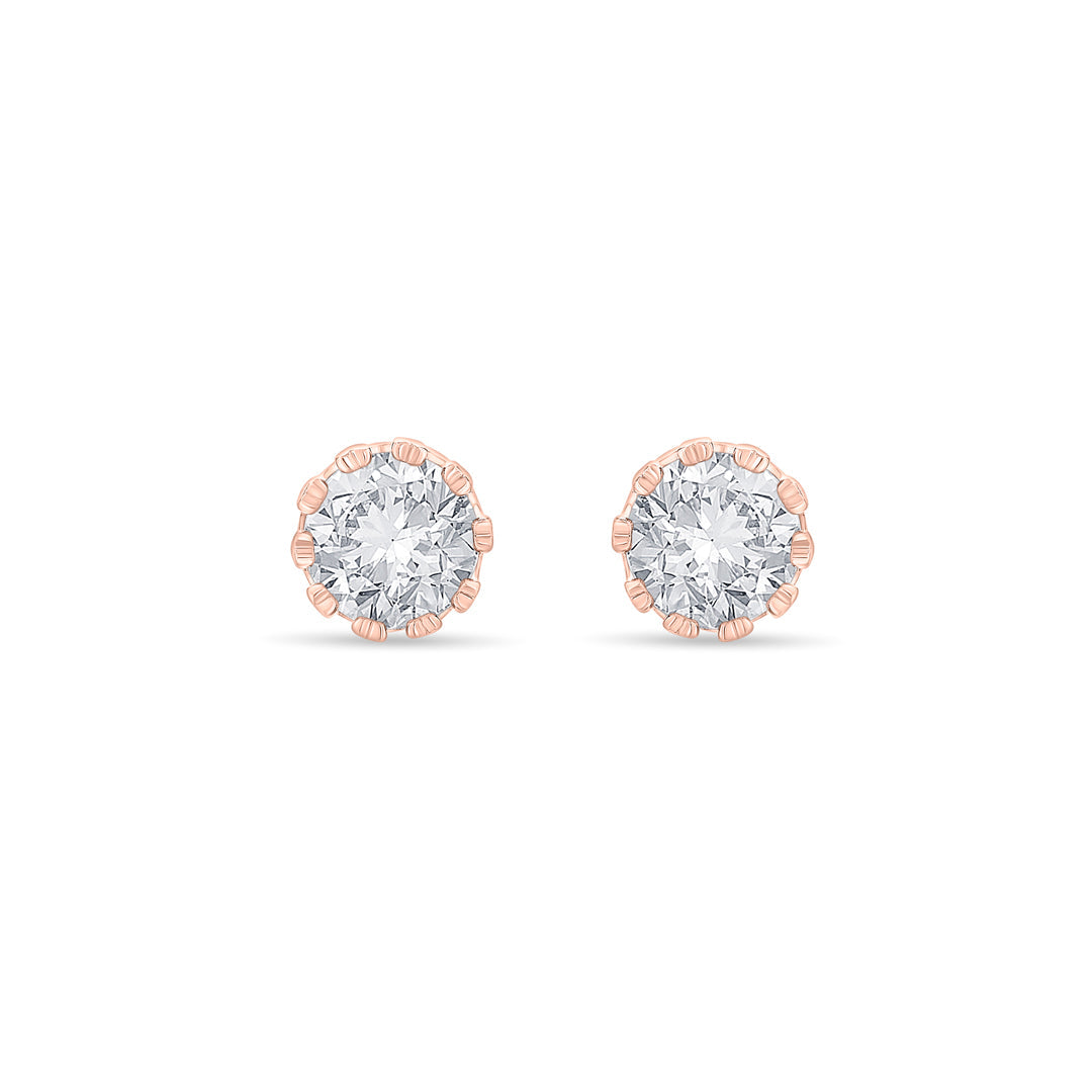 Starlight Celeste Silver Stud Earrings