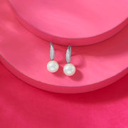 Pearl Flicker Silver Stud Earrings