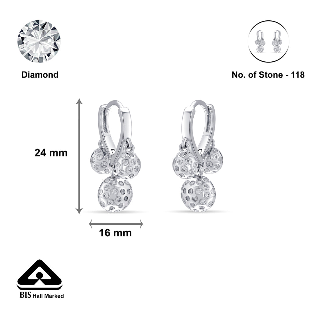 Chic Twinkle Silver Hoops & Huggies Earrings