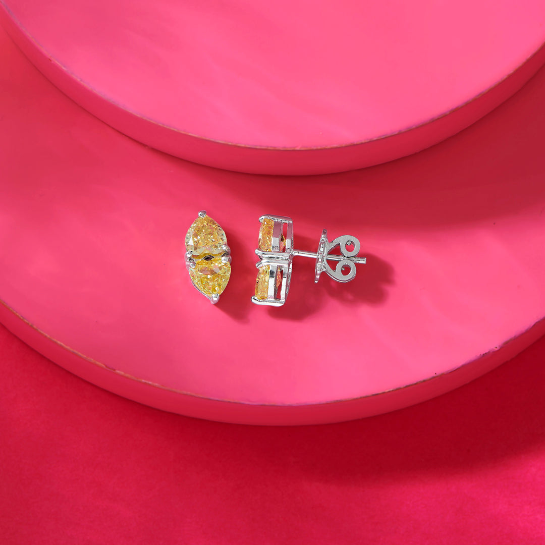 Warm Hearts Silver Stud Earrings