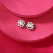 Pearl Pop Silver Stud Earrings